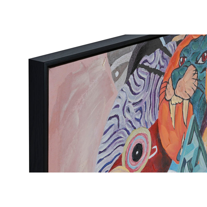 Tablou Home ESPRIT Abstract Modern 100 x 3,5 x 100 cm (2 Unități)