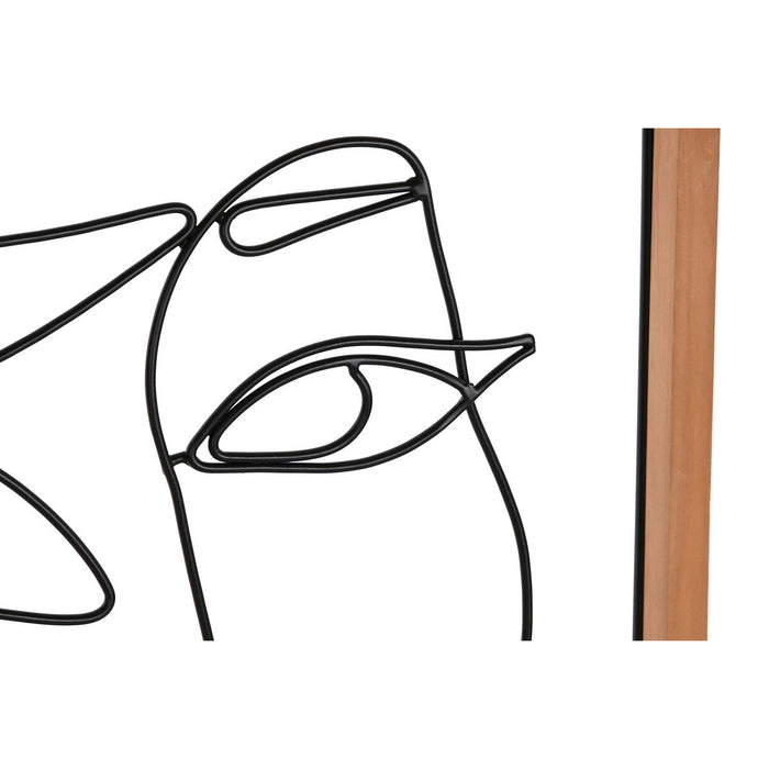 Pânză Home ESPRIT Femeie Scandinav 60 x 2,5 x 80 cm (2 Unități)