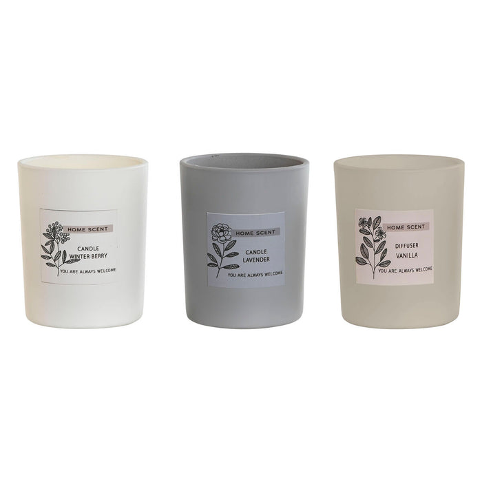 Lumânare Home ESPRIT Urban 210 g (3 Unități)
