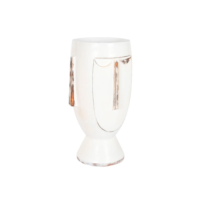 Ghiveci Home ESPRIT Alb Fibră de Sticlă Fibră Modern Față 44,5 x 36 x 91 cm