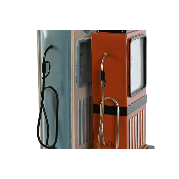 Stolní hodiny Home ESPRIT Albastru Portocaliu Metal Geam Vintage 12 x 7,5 x 32 cm (2 Unități)