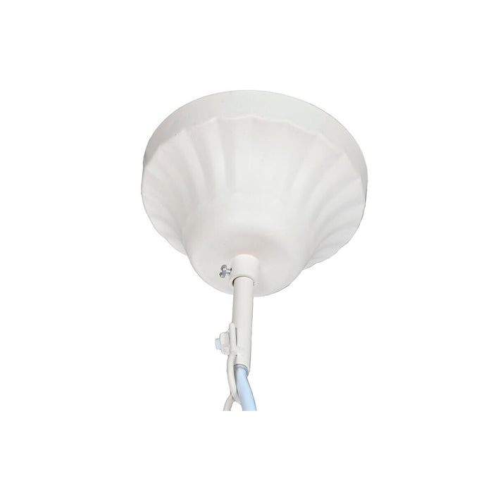 Lustră Home ESPRIT Alb Maro Lemn Metal 25 W 40 x 40 x 70 cm