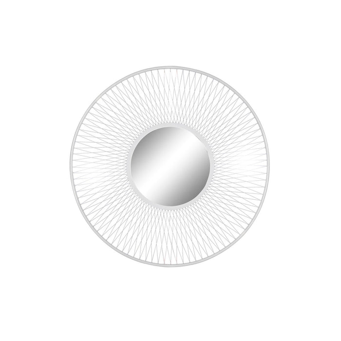 Oglindă de perete Home ESPRIT Alb Metal Oglindă Urban 90 x 2 x 90 cm