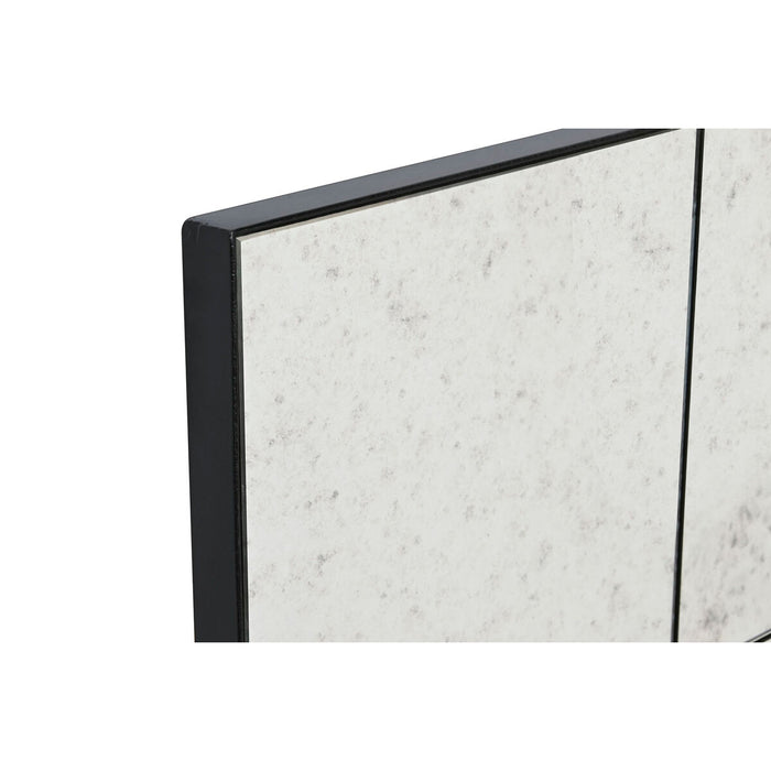 Oglindă de perete Home ESPRIT Negru Metal Modern Finisaj învechit 120 x 5 x 120 cm