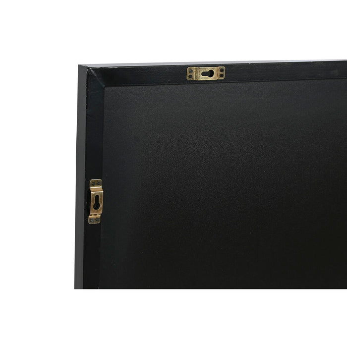 Oglindă de perete Home ESPRIT Negru Metal Modern Finisaj învechit 90 x 5 x 120 cm