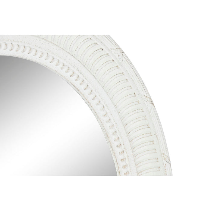 Oglindă de perete Home ESPRIT Alb Lemn 66 x 5 x 66 cm