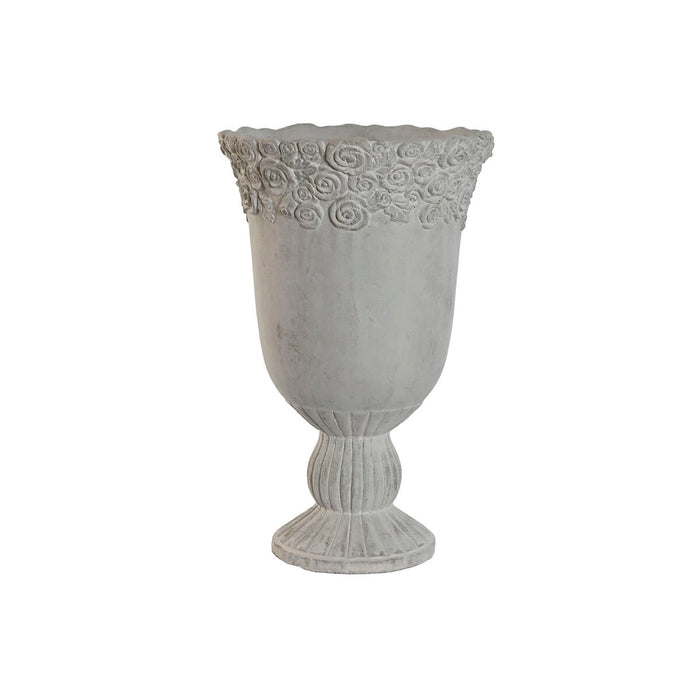 Ghiveci Home ESPRIT Alb Цимент Romantic Uzat 31 x 31 x 49 cm