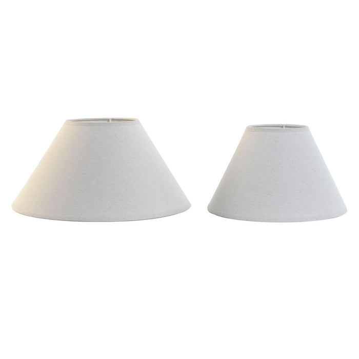 Abajur Home ESPRIT Lin Metal 45 x 45 x 21 cm (2 Unități)