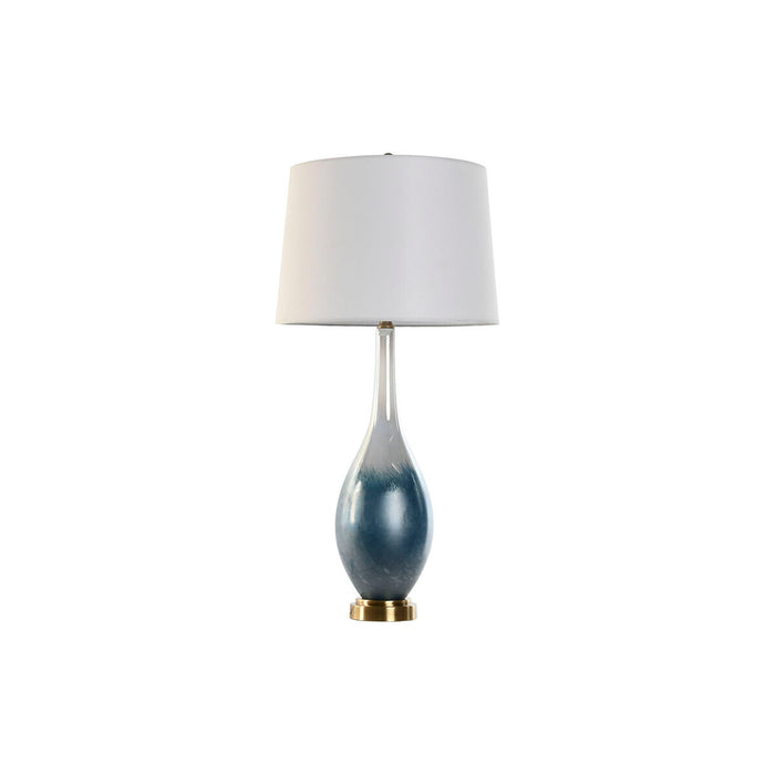 Lampă de masă Home ESPRIT Albastru Bicolor Geam 50 W 220 V 40 x 40 x 84 cm