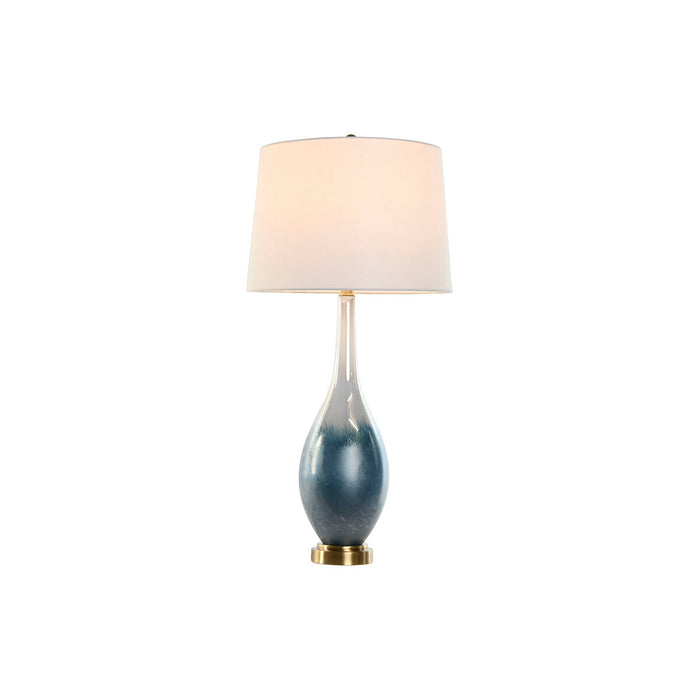 Lampă de masă Home ESPRIT Albastru Bicolor Geam 50 W 220 V 40 x 40 x 84 cm