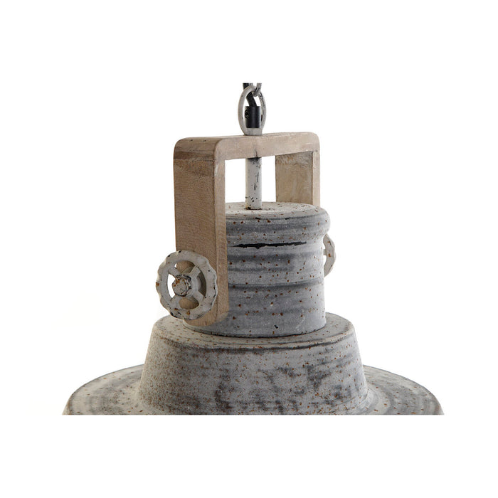 Lustră Home ESPRIT Gri Lemn Metal Fier 25 W 39 x 39 x 45 cm