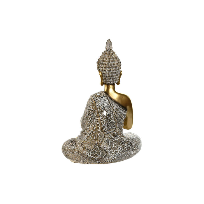Figură Decorativă Home ESPRIT Bej Auriu* Buda Oriental 21 x 11,5 x 28 cm (2 Unități)