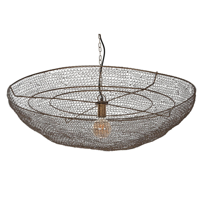 Lustră Home ESPRIT Cupru Metal Fier 50 W 90 x 90 x 20 cm