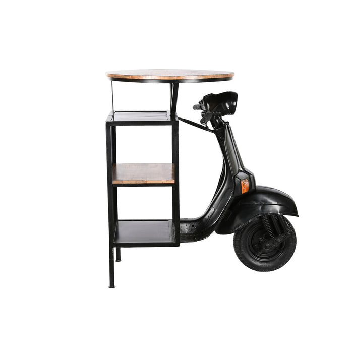 Masa laterală Home ESPRIT Maro Negru Fier Lemn de mango 116 x 72 x 110 cm