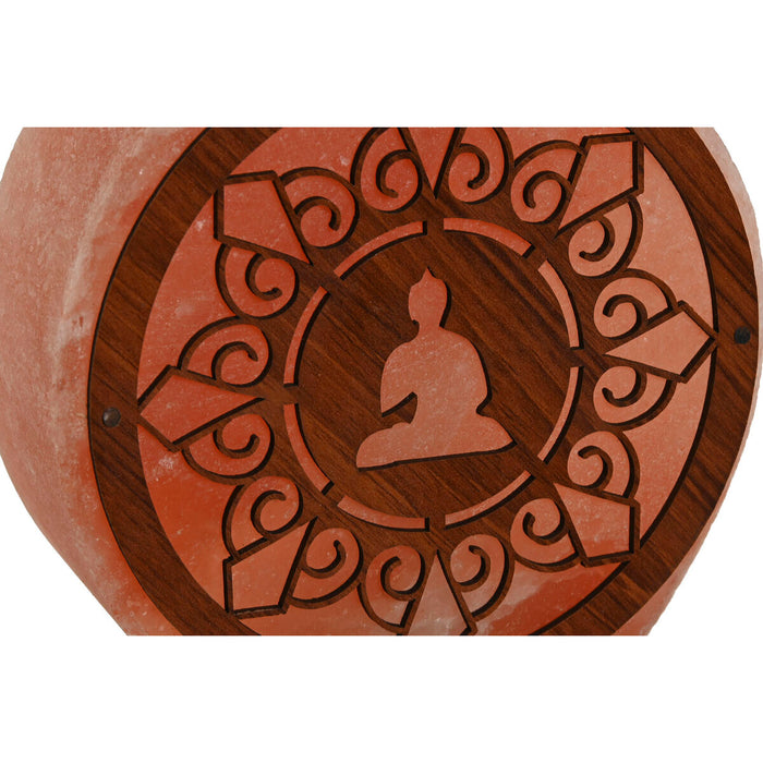 Lampă de masă Home ESPRIT Maro Roz Sare Lemn de mango 15 W 220 V 16 x 7 x 18 cm