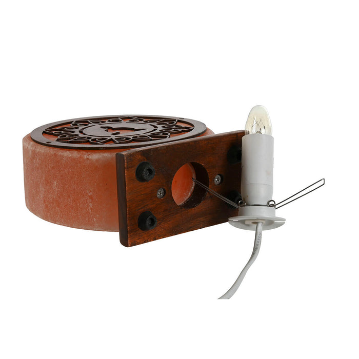 Lampă de masă Home ESPRIT Maro Roz Sare Lemn de mango 15 W 220 V 16 x 7 x 18 cm