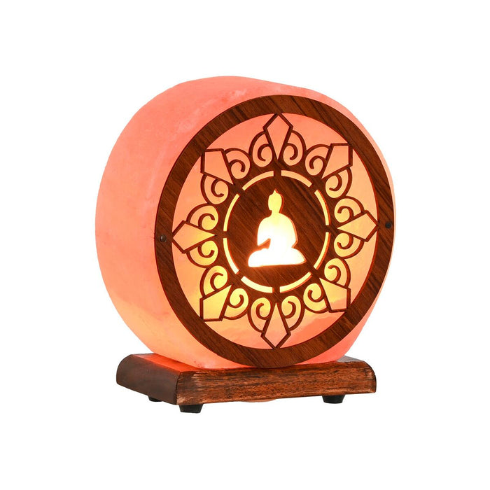 Lampă de masă Home ESPRIT Maro Roz Sare Lemn de mango 15 W 220 V 16 x 7 x 18 cm