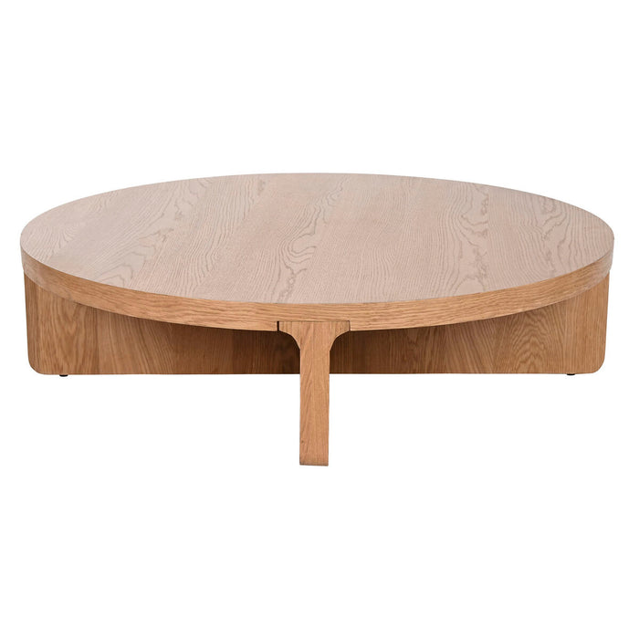 Masa de Cafea Home ESPRIT Natural dubové dřevo 121 x 121 x 32 cm