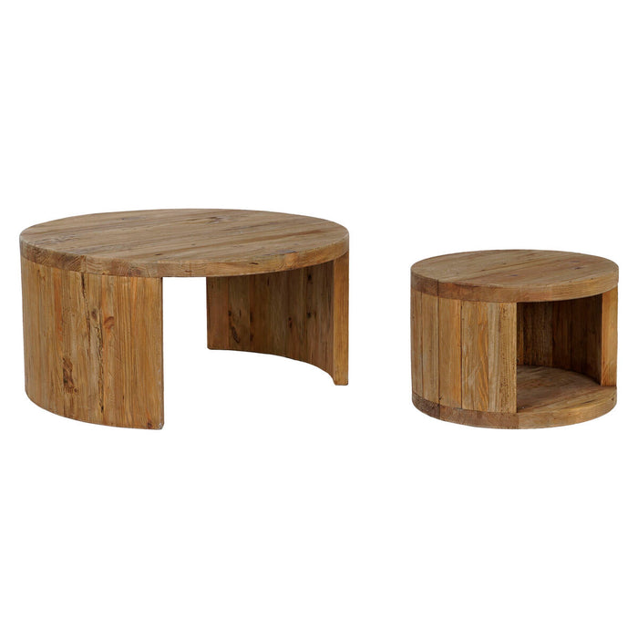 Set de 2 mese Home ESPRIT Lemn 99 x 99 x 48 cm