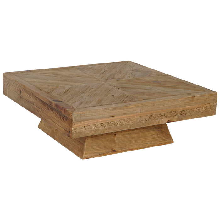 Masa de Cafea Home ESPRIT Maro lemn de pin 100 x 100 x 36 cm