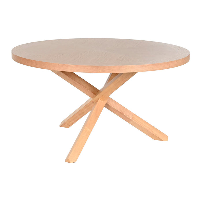 Masă de Sufragerie Home ESPRIT Natural Lemn Cauciuc 137 x 137 x 75 cm