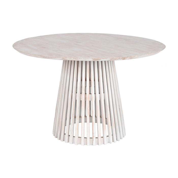 Masă de Sufragerie Home ESPRIT Alb lemn mindi 120 x 120 x 75 cm