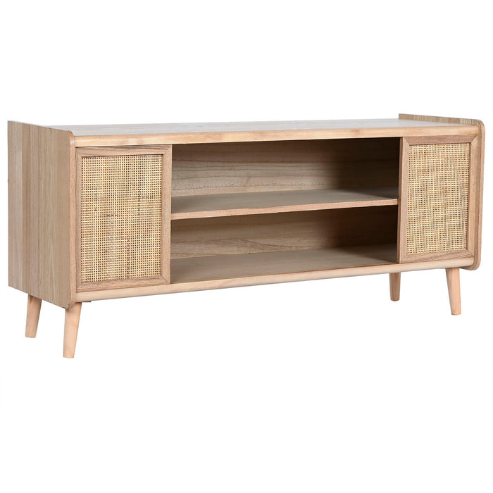 Mobilă TV Home ESPRIT Natural Ratan Lemn de paulownia 120 x 35 x 54 cm