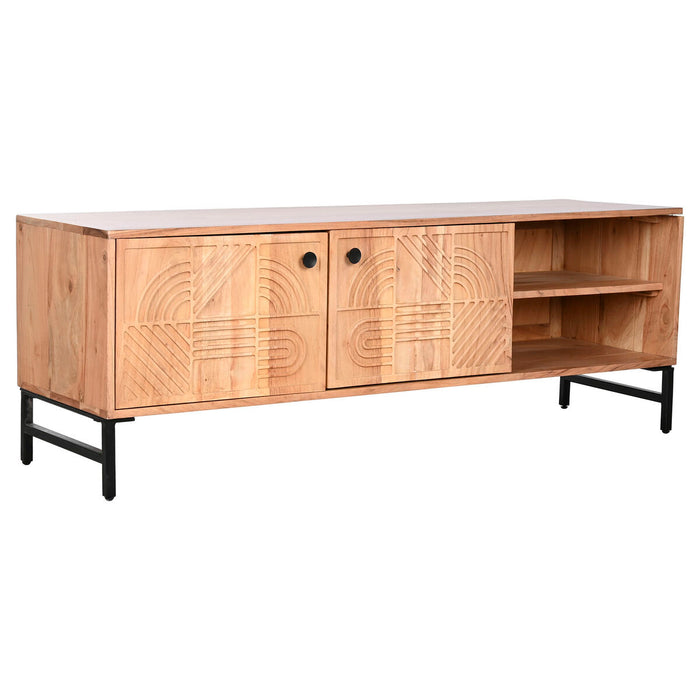 Mobilă TV Home ESPRIT Maro Negru Metal Salcâm 145 x 40 x 52 cm