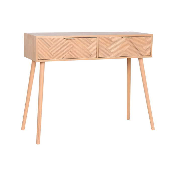 Consolă Home ESPRIT Galben Lemn de paulownia Lemn MDF 99 x 34 x 82 cm