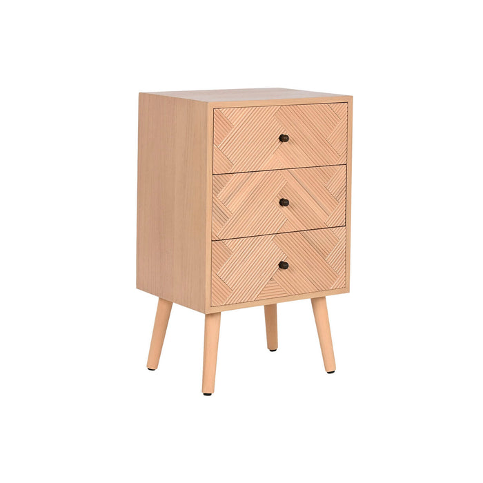 Noptieră Home ESPRIT Natural Lemn de paulownia Lemn MDF 42 x 34 x 70 cm