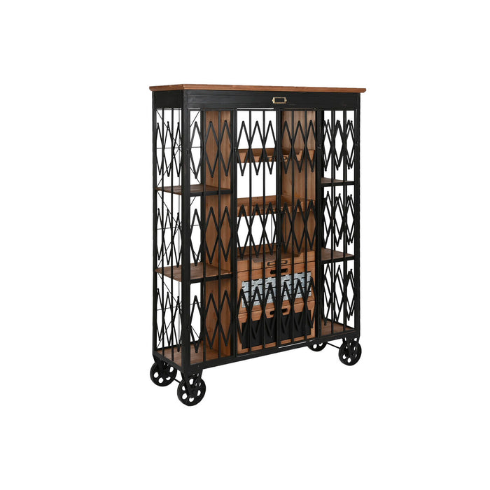 Raft Home ESPRIT Maro Negru Metal Brad 107 x 34 x 148 cm