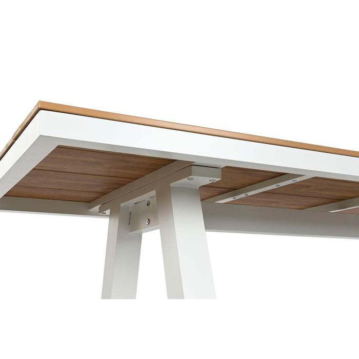 Masă de Sufragerie Home ESPRIT Alb Aluminiu polistiren 230 x 90 x 77 cm