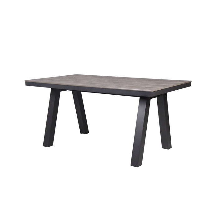 Masă de Sufragerie Home ESPRIT Gri Aluminiu polistiren 160 x 90 x 77 cm