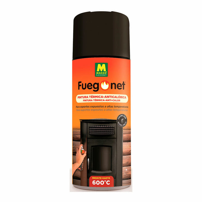Vopsea anti-încălzire Massó Fuegonet Spray Negru 400 ml