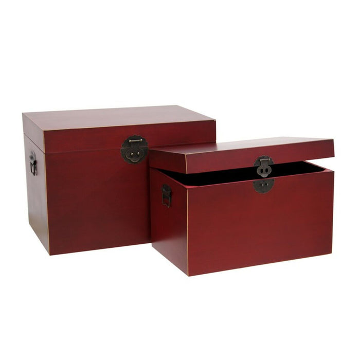 Set de Cufere ORIENTE Lemn 60 x 40 x 42 cm (2 Piese)