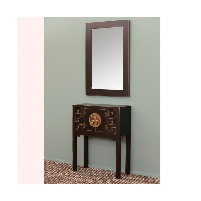 Mobilier pentru Hol ORIENTE 63 x 26 x 80 cm Negru Lemn