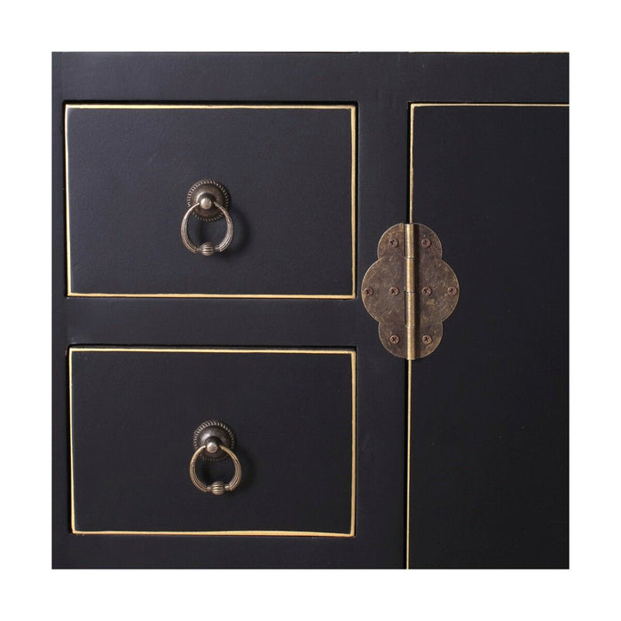 Servantă ORIENTE 73 x 26 x 90 cm Negru Lemn