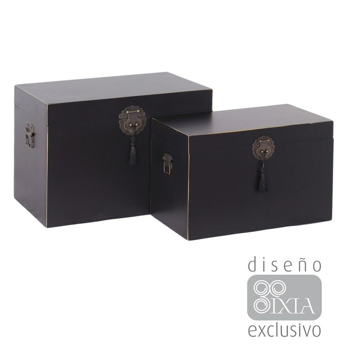 Set de Cufere ORIENTE Lemn 60 x 40 x 42 cm (2 Piese)