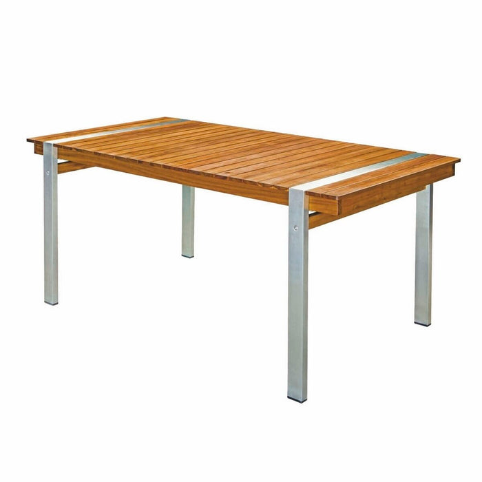Masă de Sufragerie Norah 160 x 85 x 74 cm Lemn Oțel inoxidabil
