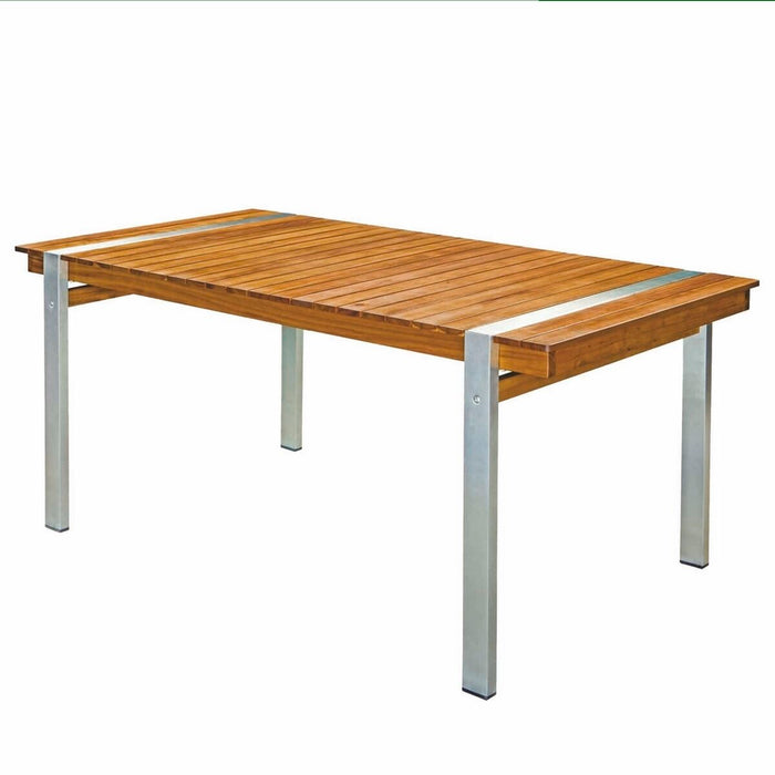 Masă de Sufragerie Norah 220 x 100 x 74 cm Lemn Oțel inoxidabil