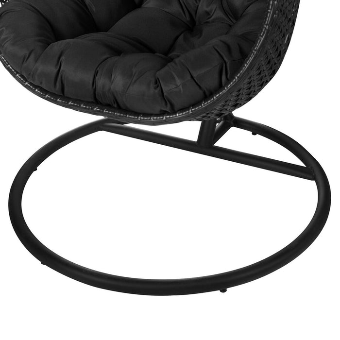 Scaun Balansoar Dido 190 x 95 x 95 cm Negru Ratan