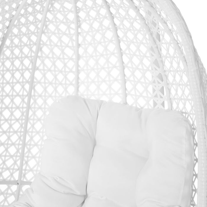 Scaun Balansoar Dido 190 x 95 x 95 cm Alb Ratan