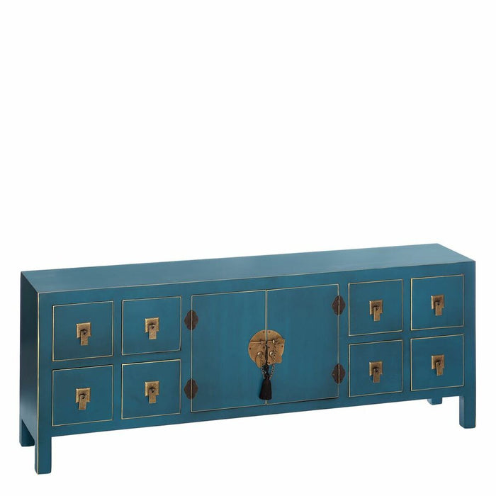 Mobilă TV ORIENTE 130 x 24 x 50,5 cm Albastru Lemn MDF