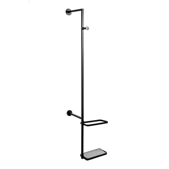 Suport de haine 37 x 37 x 170 cm Negru Metal industrial