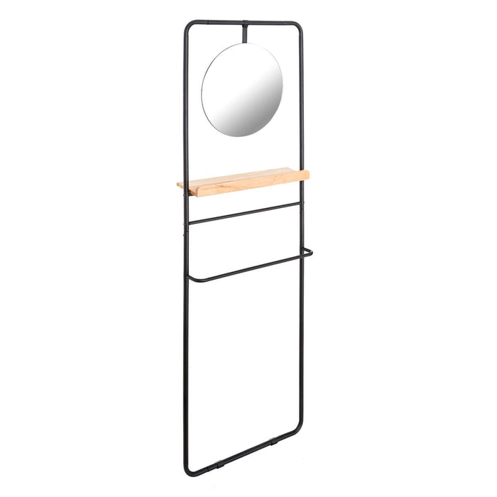 Suport de haine 56,9 x 15 x 171,9 cm Natural Negru Metal Lemn industrial