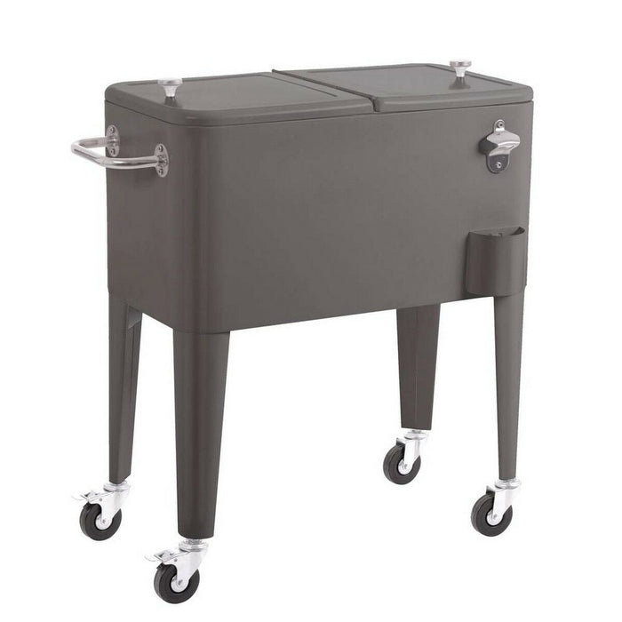 Frigider Portabil Fresh Gri Metal 74 x 43 x 80 cm