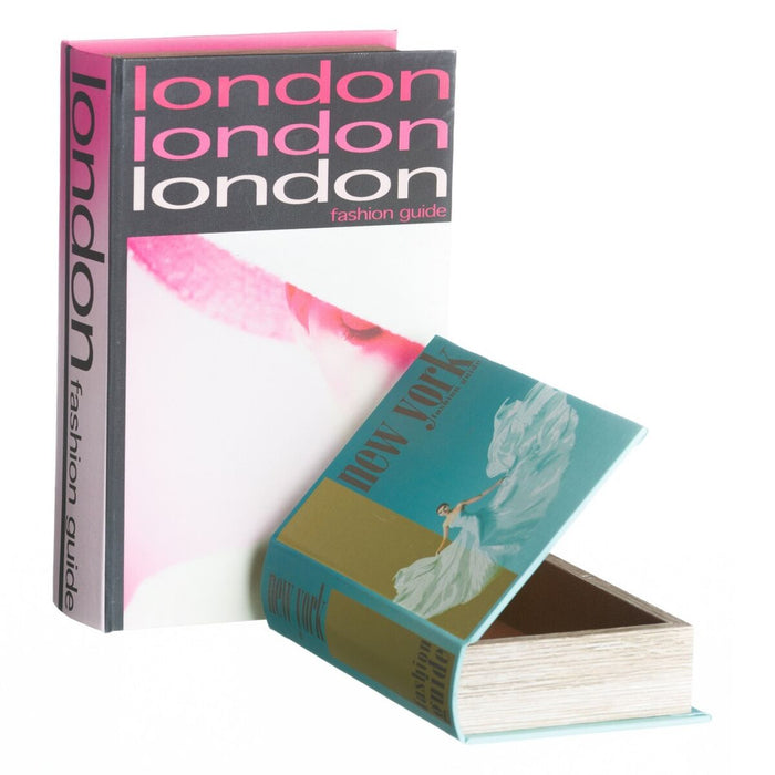 Cutie Multifuncțională London & NY 27 x 27 x 7 cm Țesut Sintetic DMF (2 Unități)