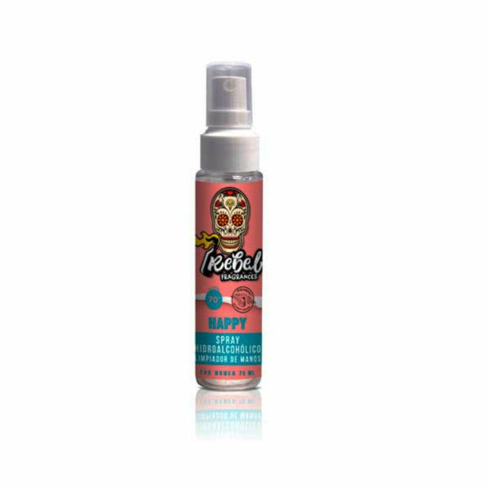 Gel dezinfectant pentru mâini Rebel Happy Spray 30 ml (75 ml)
