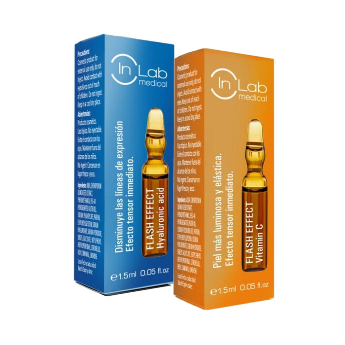 Fiole Inlab Flash Effect Duo Acid Hialuronic Vitamina C 15 ml (2 x 1,5 ml)