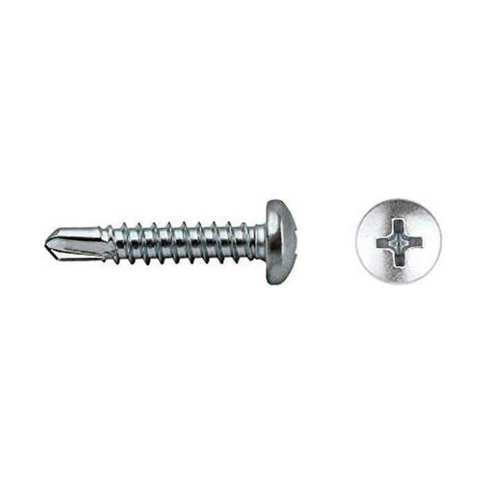 Cutie cu șuruburi CELO Ø 3,9 x 13 mm Șurub placă metalică 500 Unități Placat cu zinc